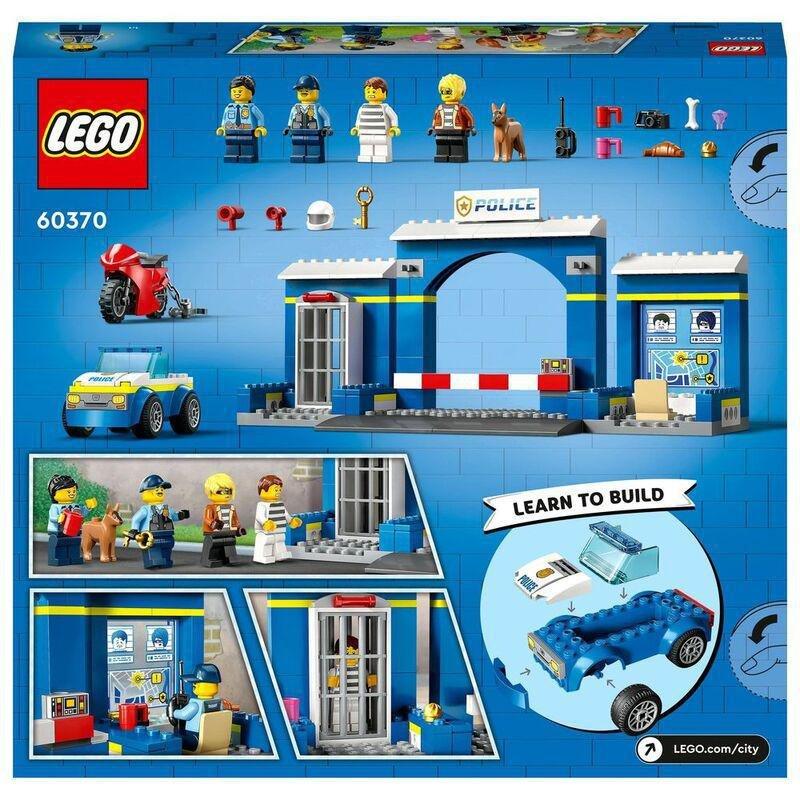 LEGO City Police Station Chase Building Toy Set 60370 (172 Pieces), , large image number 4
