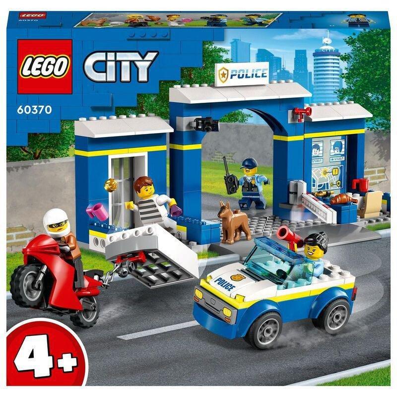 LEGO City Police Station Chase Building Toy Set 60370 (172 Pieces), , large image number 6