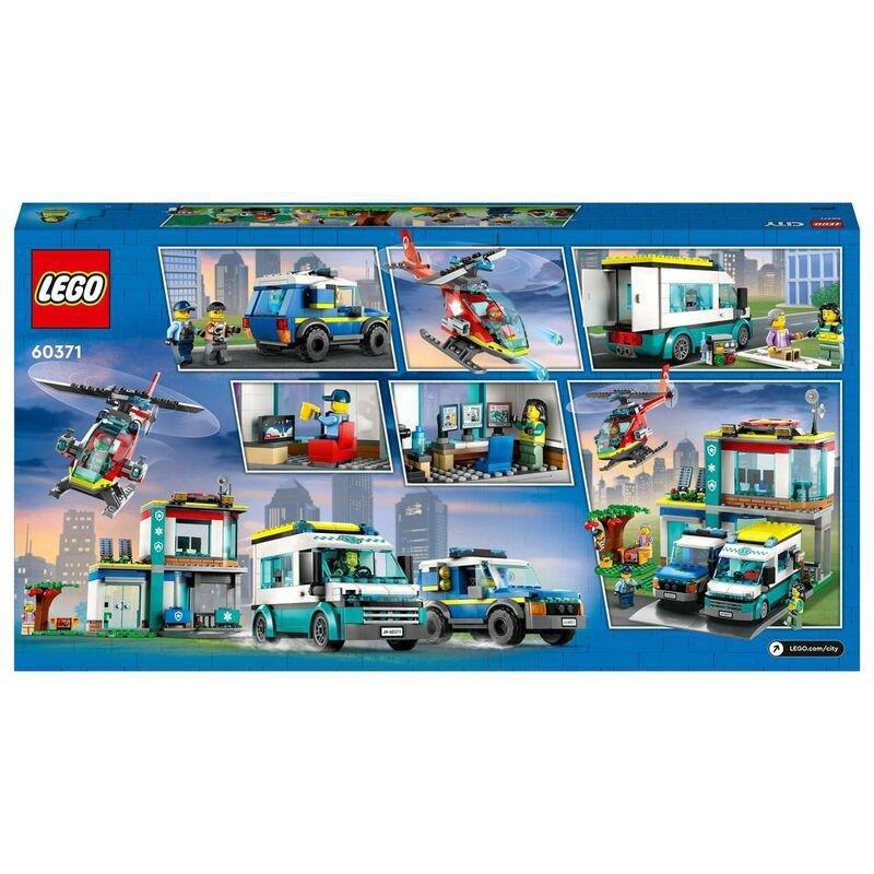 LEGO City Emergency Vehicles HQ Building Toy Set 60371 (681 Pieces), , large image number 3