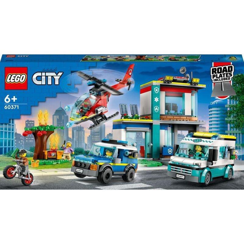 LEGO City Emergency Vehicles HQ Building Toy Set 60371 (681 Pieces), , large image number 5