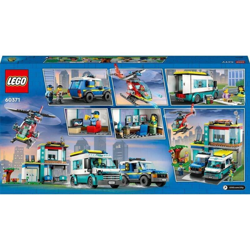 LEGO City Emergency Vehicles HQ Building Toy Set 60371 (681 Pieces), , large image number 6