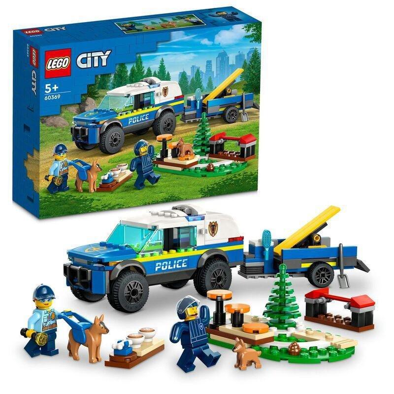 LEGO City Mobile Police Dog Training Building Toy Set 60369 (197 Pieces), , large image number 0