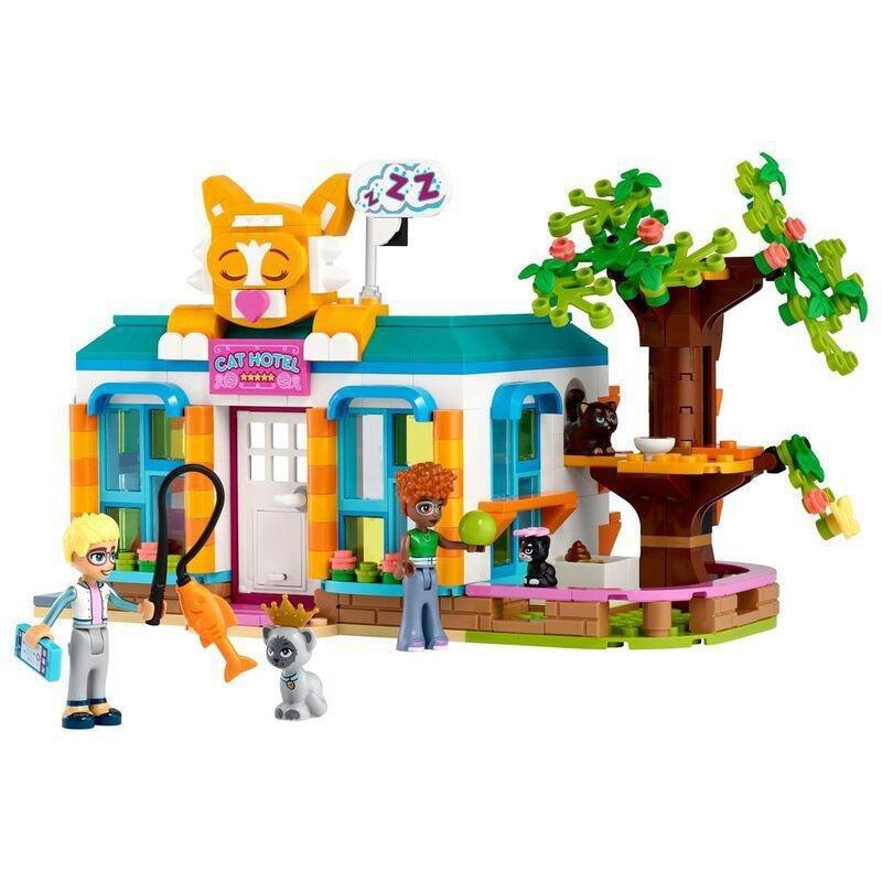 LEGO Friends Cat Hotel Building Toy Set 41742 (445 Pieces), , large image number 4