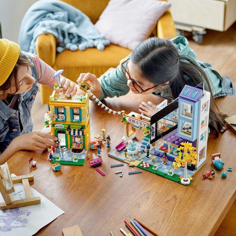 LEGO Friends Downtown Flower and Design Stores Building Toy Set 41732 (1971 Pieces), , large image number 8