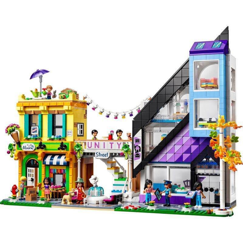 LEGO Friends Downtown Flower and Design Stores Building Toy Set 41732 (1971 Pieces), , large image number 10