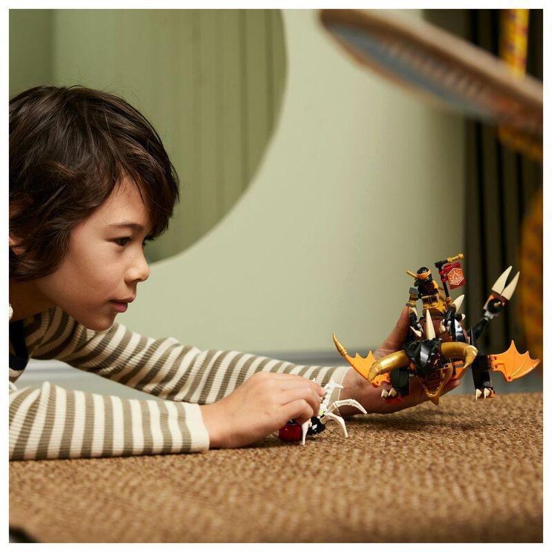 LEGO NINJAGO Cole’s Earth Dragon EVO Building Toy Set 71782 (285 Pieces), , large image number 1