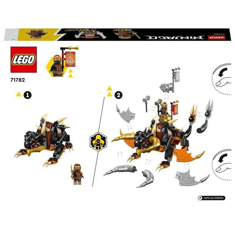 LEGO NINJAGO Cole’s Earth Dragon EVO Building Toy Set 71782 (285 Pieces), , large image number 6
