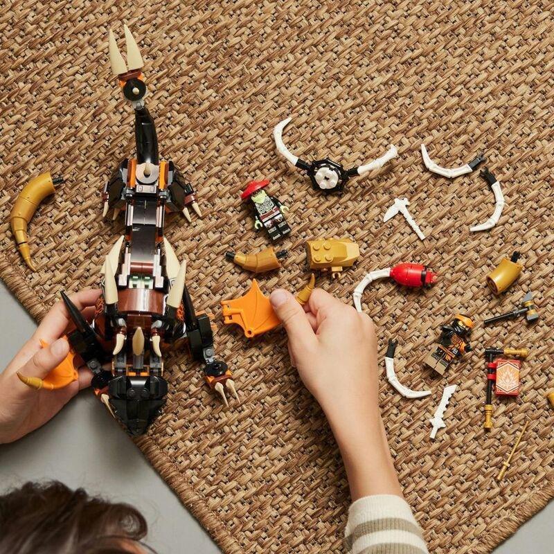 LEGO NINJAGO Cole’s Earth Dragon EVO Building Toy Set 71782 (285 Pieces), , large image number 8