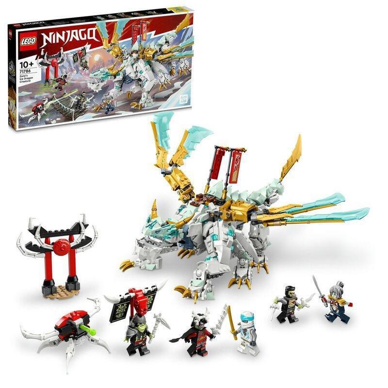 LEGO NINJAGO Zane’s Ice Dragon Creature Building Toy Set 71786 (973 Pieces), , large image number 0