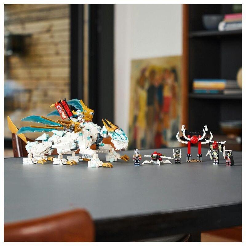 LEGO NINJAGO Zane’s Ice Dragon Creature Building Toy Set 71786 (973 Pieces), , large image number 1
