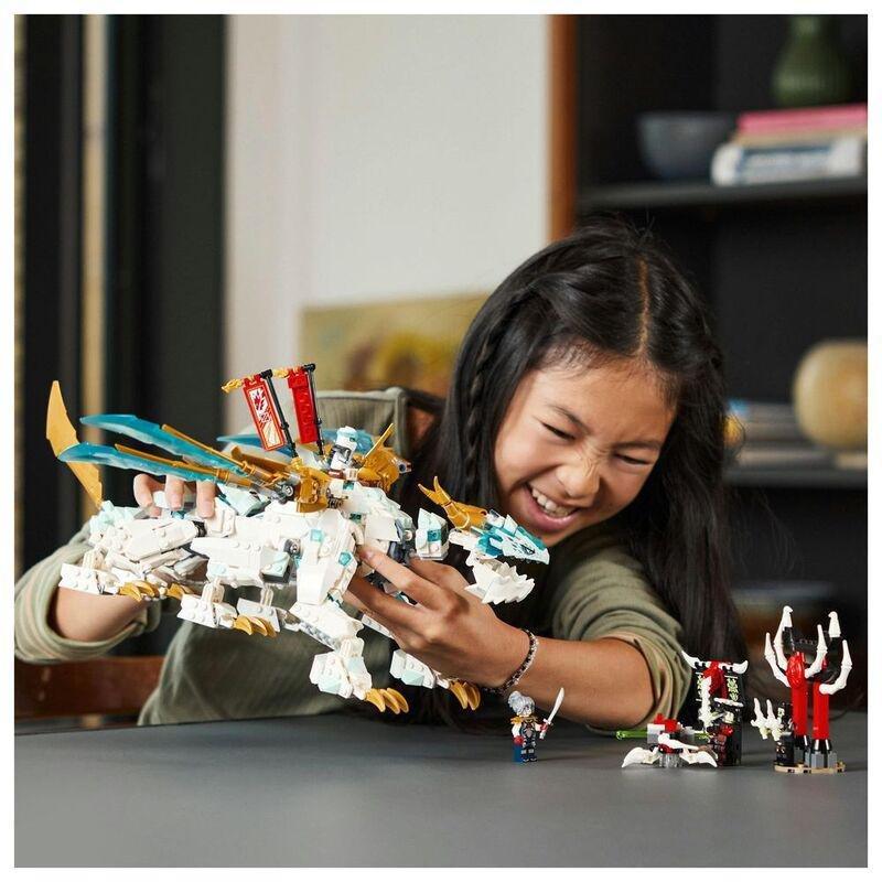 LEGO NINJAGO Zane’s Ice Dragon Creature Building Toy Set 71786 (973 Pieces), , large image number 2
