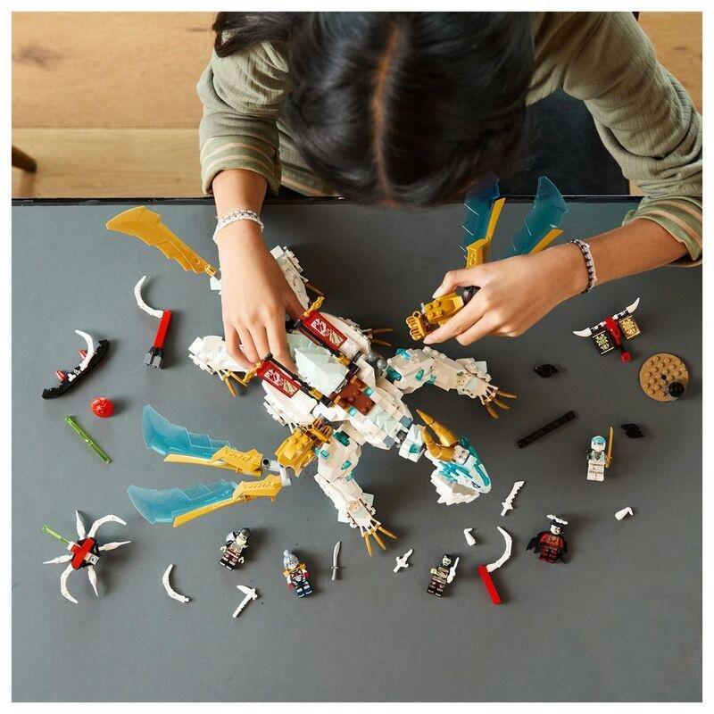 LEGO NINJAGO Zane&rsquo;s Ice Dragon Creature Building Toy Set 71786 (973 Pieces), , large image number 3