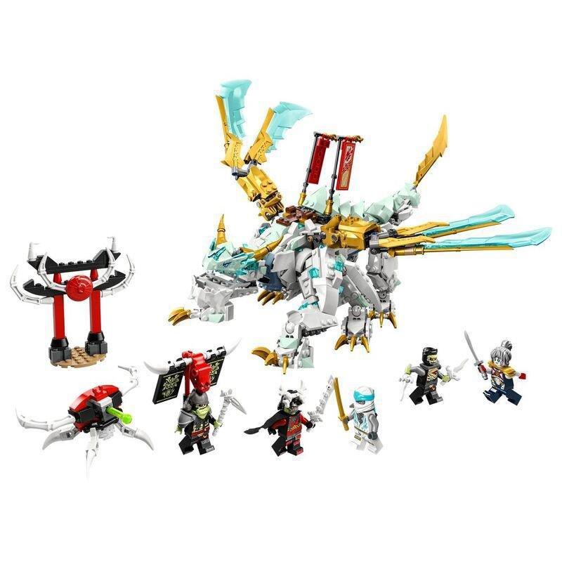 LEGO NINJAGO Zane&rsquo;s Ice Dragon Creature Building Toy Set 71786 (973 Pieces), , large image number 4