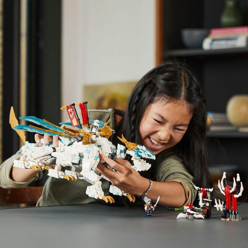 LEGO NINJAGO Zane’s Ice Dragon Creature Building Toy Set 71786 (973 Pieces), , large image number 7