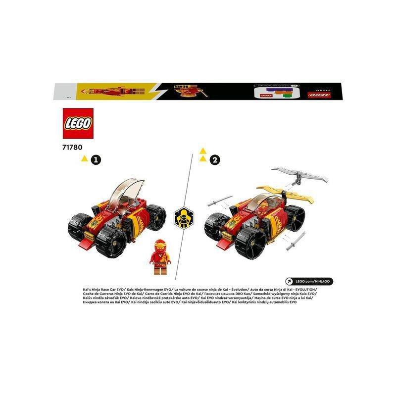 LEGO NINJAGO Kai’s Ninja Race Car EVO Building Toy Set 71780 (94 Pieces), , large image number 6