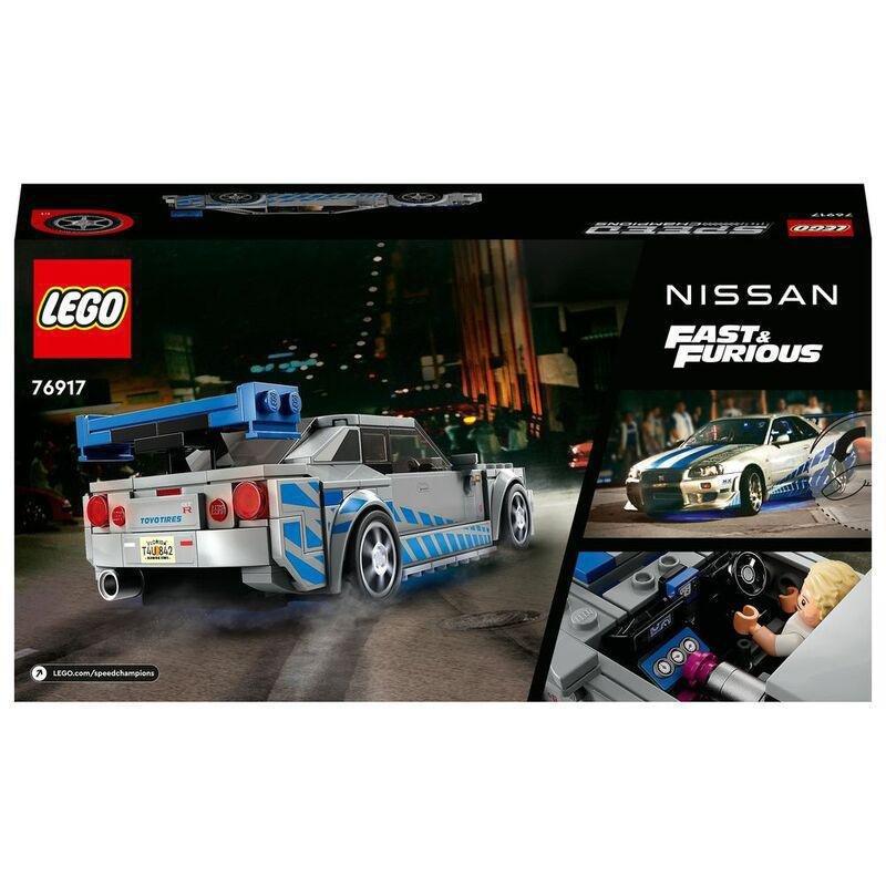 LEGO Speed Champions 2 Fast 2 Furious Nissan Skyline GT-R (R34) 76917 (319 Pieces), , large image number 4