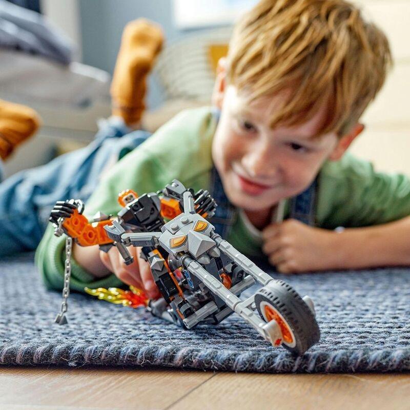LEGO Marvel Ghost Rider Mech & Bike Building Toy Set 76245 (264 Pieces), , large image number 3