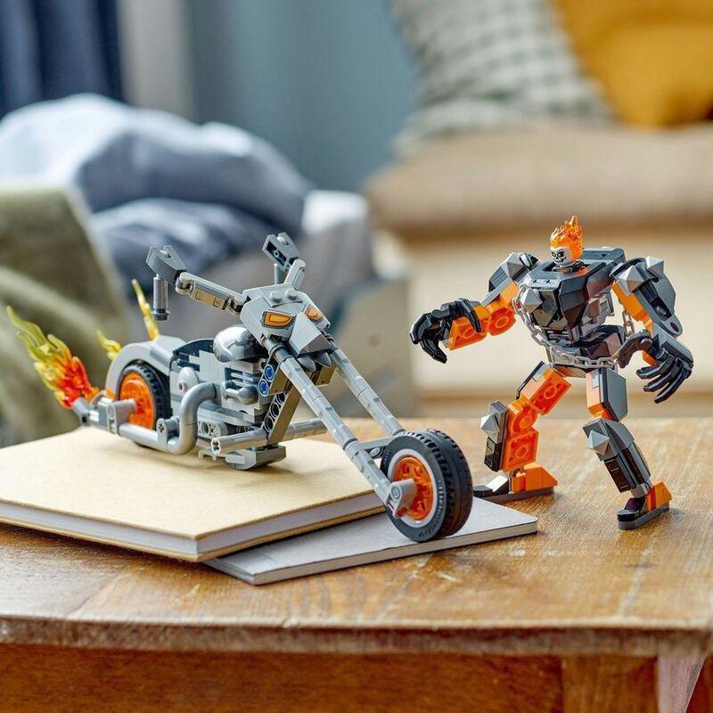 LEGO Marvel Ghost Rider Mech & Bike Building Toy Set 76245 (264 Pieces), , large image number 5