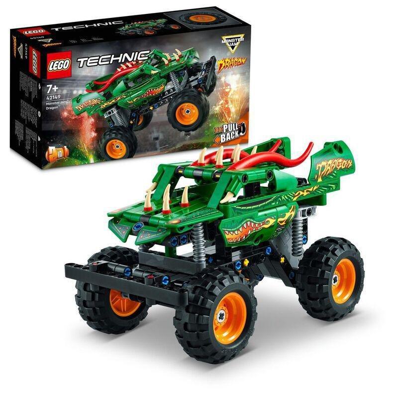 LEGO Technic Monster Jam Dragon Building Toy Set 42149 (217 Pieces), , large image number 0