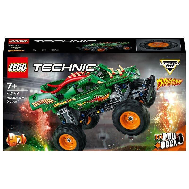 LEGO Technic Monster Jam Dragon Building Toy Set 42149 (217 Pieces), , large image number 6