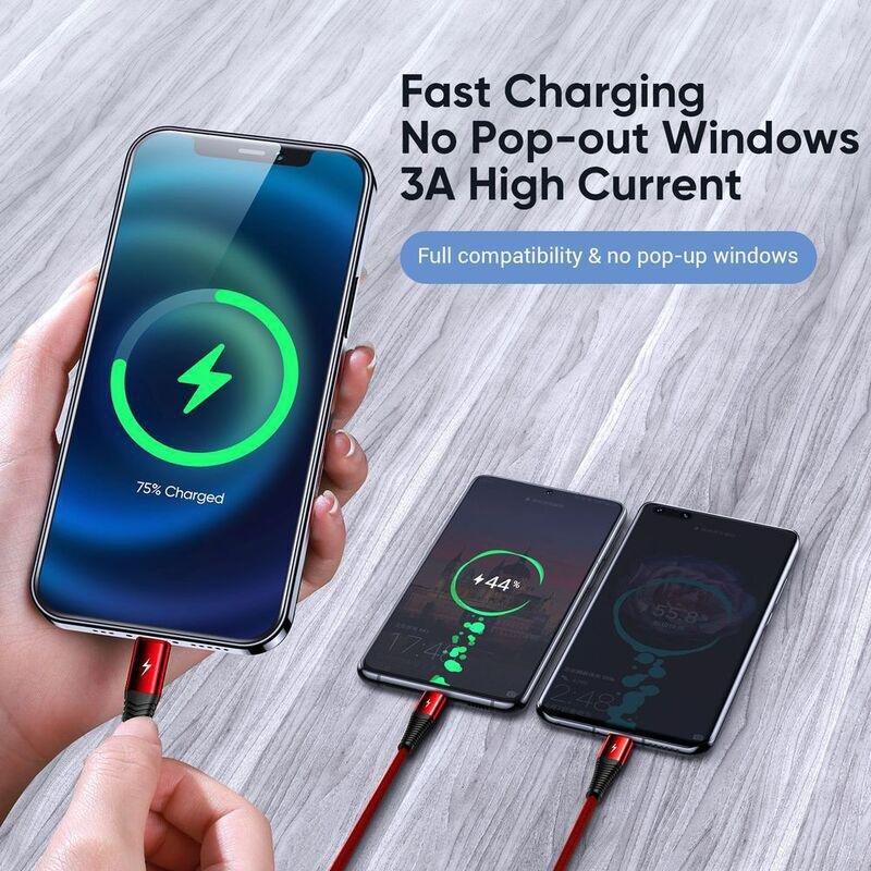 Connected Thicky 3-in-1 Charging Cable USB-A To Lightining/USB-C/Micro USB - 1.2m, , large image number 2