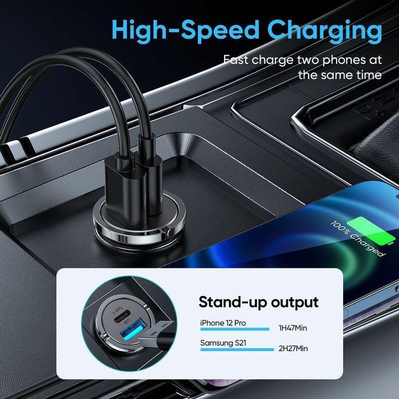Connected IRON-45 Car Charger 45W USB-A 3.0 / USB-C 35W, , large image number 1