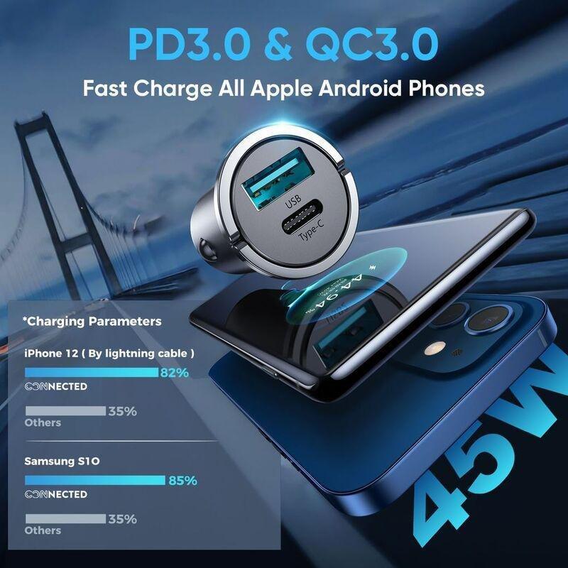 Connected IRON-45 Car Charger 45W USB-A 3.0 / USB-C 35W, , large image number 3