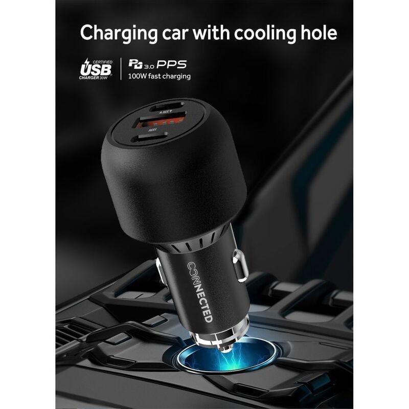 Connected Rocket-130 3-Port Car Charger 130W, , large image number 1