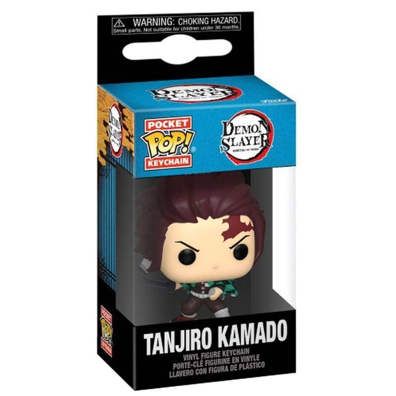 Funko Pocket Pop! Animation Demon Slayer Tanjiro 2-Inch Vinyl Figure Keychain, , large image number 1