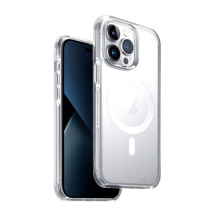 Uniq Hybrid MagClick Charging Combat (AF) Case for iPhone 14 Pro - Dove (Satin Clear), , large image number 0