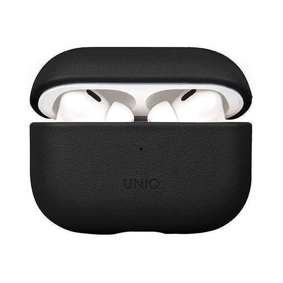 Uniq Terra Genuine Leather Case for AirPods Pro (2nd Gen) - Dallas Black (Dallas Black), , large image number 0