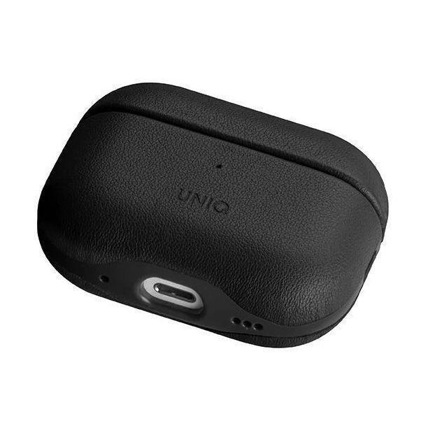 Uniq Terra Genuine Leather Case for AirPods Pro (2nd Gen) - Dallas Black (Dallas Black), , large image number 2