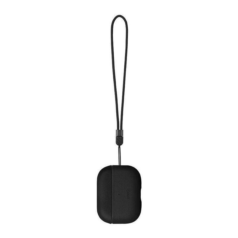 UNIQ - Uniq Terra Genuine Leather Case for AirPods Pro (2nd Gen) - Dallas Black (Dallas Black)