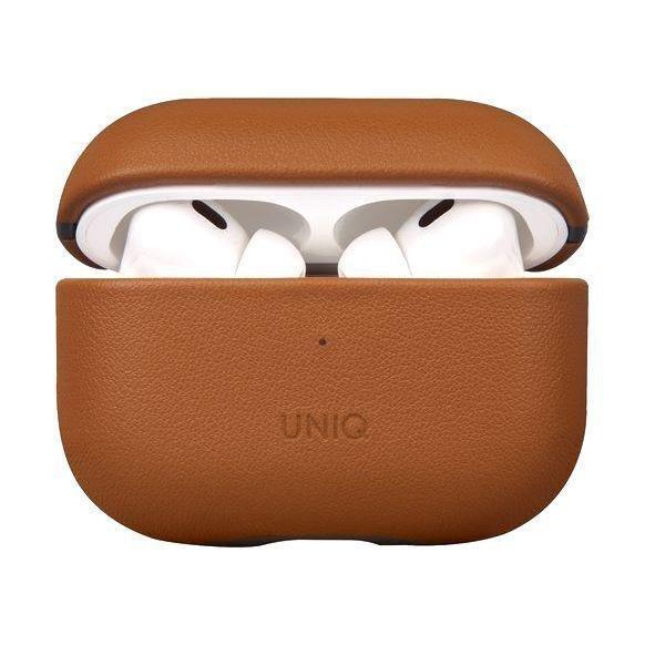 Uniq Terra Genuine Leather Case for AirPods Pro (2nd Gen) - Toffee Brown (Toffee Brown), , medium