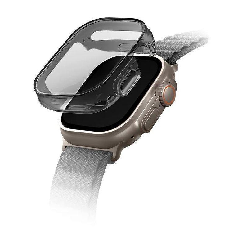 Uniq Garde Hybrid Case with Screen Protection for Apple Wathc Ultra 49mm- Smoked (Tinted Grey), , medium