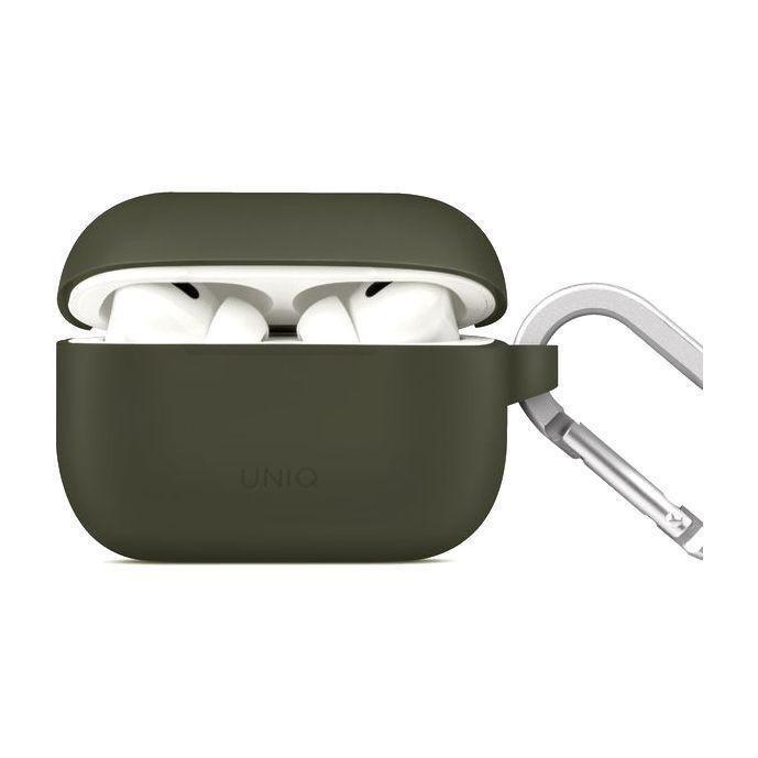 Uniq Vencer Silicone Hang Case for AirPods Pro (2nd Gen) - Moss Green (Green), , large image number 1