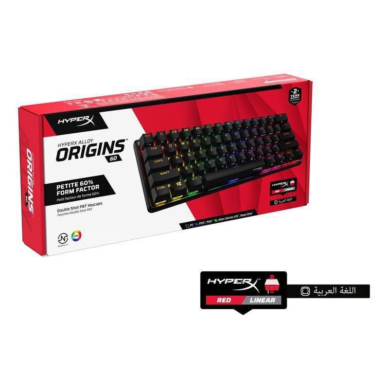 HyperX Alloy Origins 60 Mechanical Gaming Keyboard - HyperX Red Switch (English/Arabic), , large image number 8