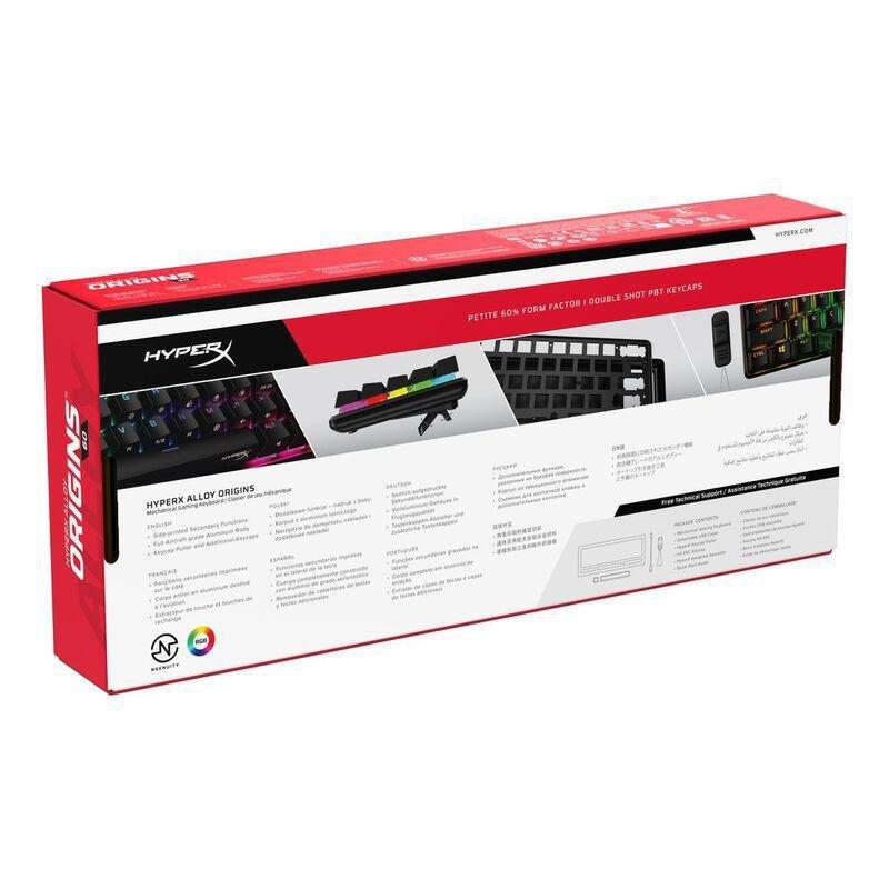 HyperX Alloy Origins 60 Mechanical Gaming Keyboard - HyperX Red Switch (English/Arabic), , large image number 9