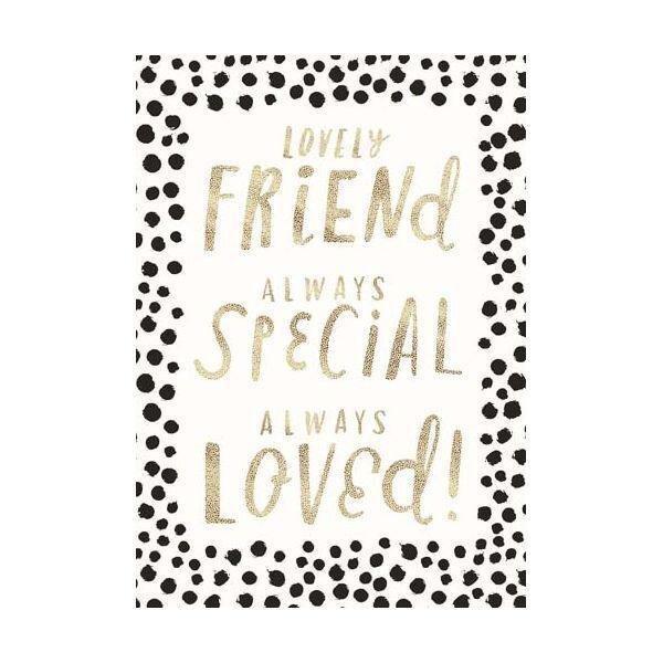 BIJOU - Pigment Bijou Lovely Friend Always Special Always Loved Greeting Card (17.6 x 13cm)