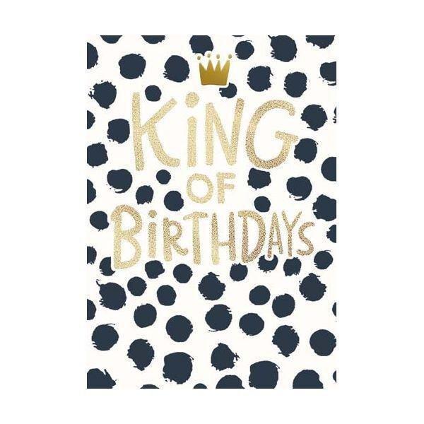 Pigment Bijou King Of Birthdays Greeting Card (17.6 x 13cm), , large image number 0