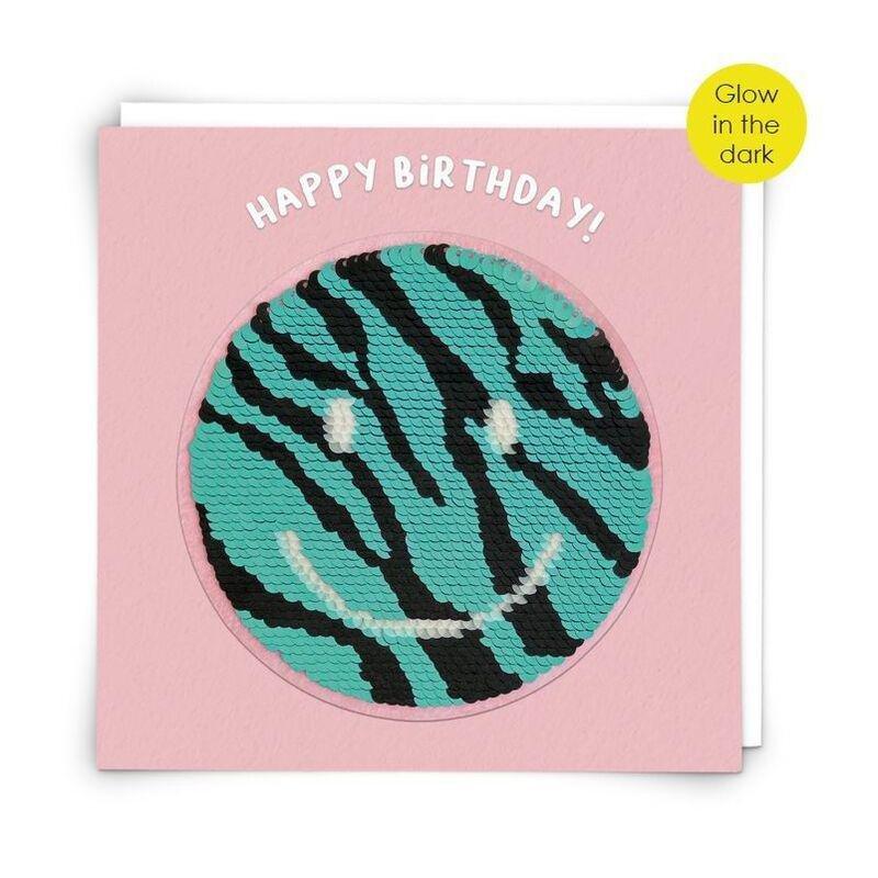 Redback Cards Glow Smiley Greeting Card (14 x 14cm), , large image number 0