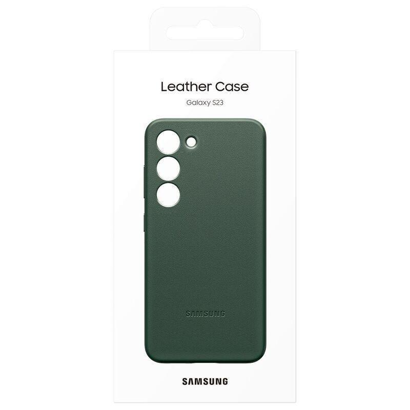 Samsung Galaxy S23 Leather Cover - Green, , large image number 4