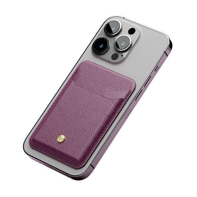 LEVELO - Levelo Bond MagSafe Card Holder Wallet - Purple