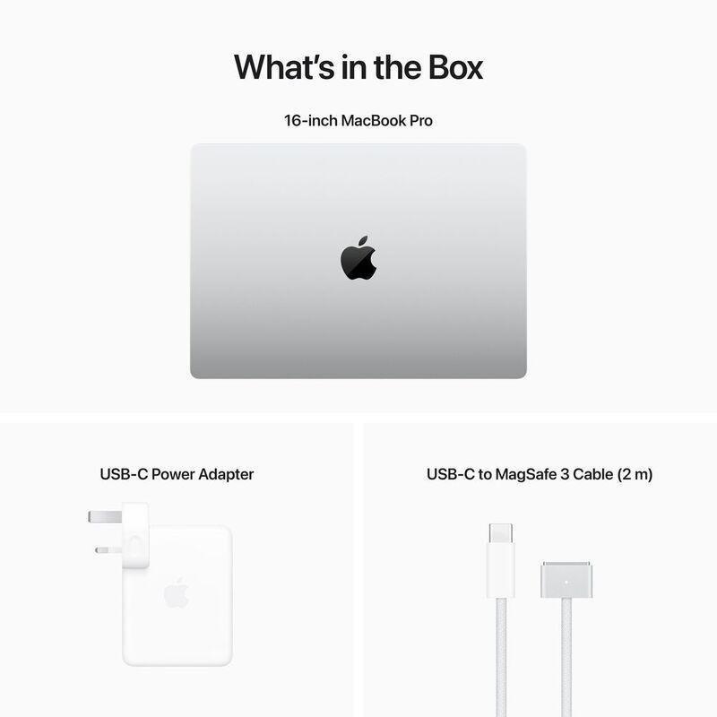Apple Macbook Pro 16-Inch Apple M2 Pro Chip 12-Core CPU/19-Core GPU/1TB SSD - Silver (Arabic/English), , large image number 8