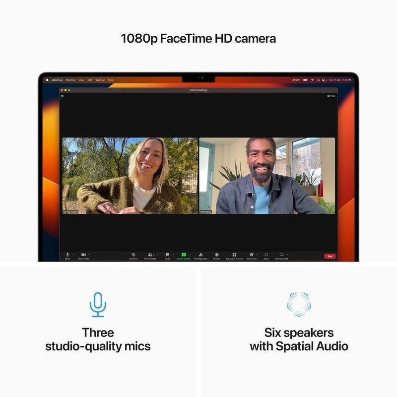 Apple Macbook Pro 14-Inch Apple M2 Pro Chip 10-Core CPU/16-Core GPU/512GB SSD - Silver (Arabic/English), , large image number 4