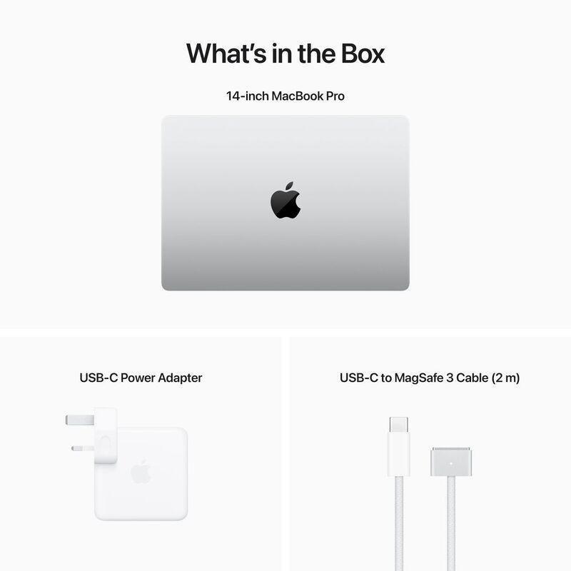 Apple Macbook Pro 14-Inch Apple M2 Pro Chip 10-Core CPU/16-Core GPU/512GB SSD - Silver (Arabic/English), , large image number 8