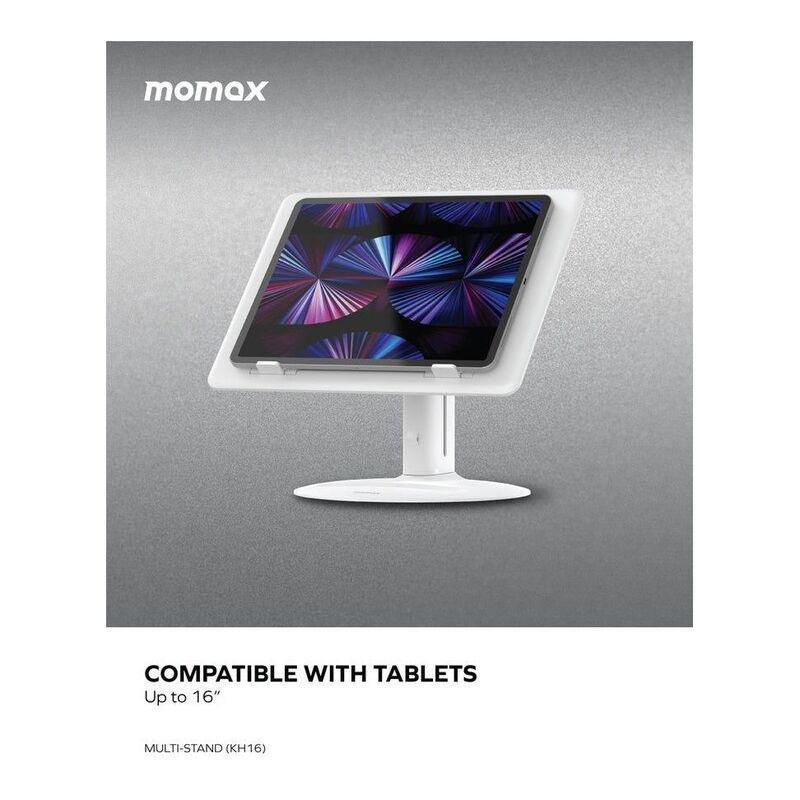 MOMAX - Momax Multi-Stand Adjustable Reading Stand for Tablet - White