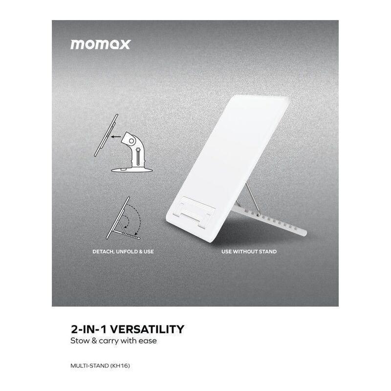 MOMAX - Momax Multi-Stand Adjustable Reading Stand for Tablet - White