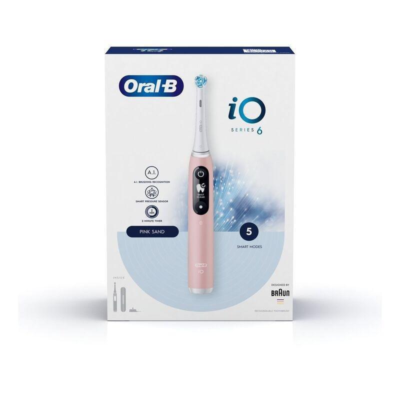 Oral-B iO Series 6 Electric Toothbrush - Pink Sand, , large image number 6