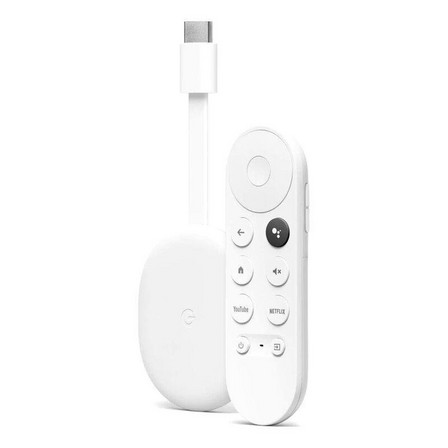GOOGLE - Google Chromecast with Google TV (HD Version) with Voice Remote - Snow